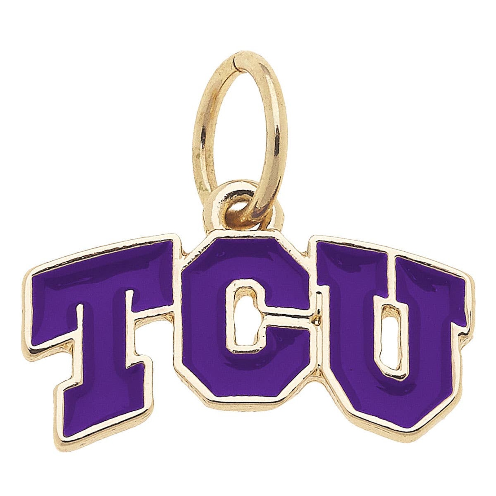 Tcu Horned Frogs Enamel Logo Charm